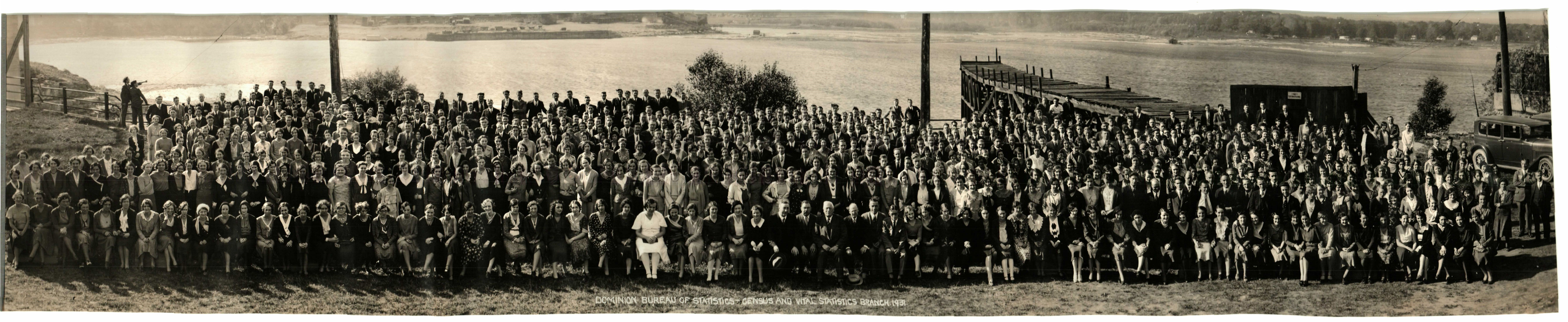 1931 Les employés de la branche du recensement et des statistiques de l'état civil 