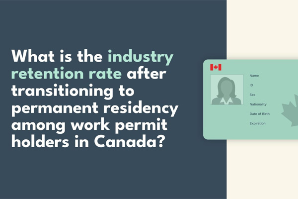 Foreign workers in Canada: Industry retention after transitioning to permanent residency among work permit holders for work purposes 