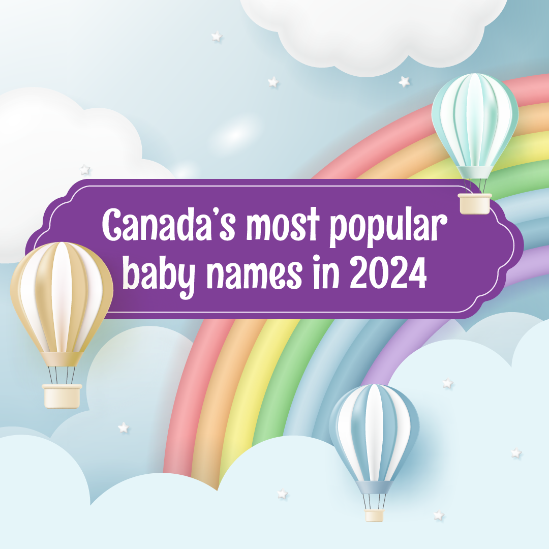 Canada's most popular baby names in 2024