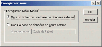 La figure 9b illustre un écran qui vous aide à convertir vos données du format Microsoft Access au format Excel. Sur la barre d'outils, choisissez 'Enregistrer sous' sous 'Fichier'. 