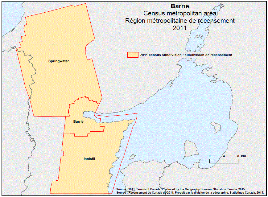Carte géographique de la région métropolitaine de recensement 2011 d’Abbotsford-Mission, Colombie-Britannique. 
