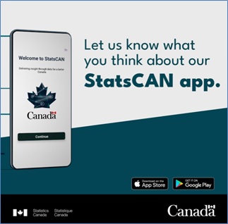 Let us know what you think about our StatsCAN app. 