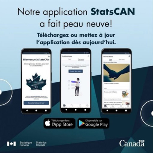 Image promotionnelle de l'application StatsCAN 