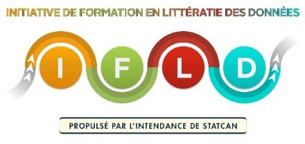 Initiative de formation en littératie des données (IFLD), Propulsée par l'intendance de StatCan. 