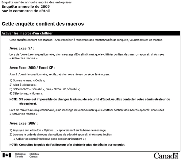 La figure 4b affiche les instructions nécessaires pour ouvrir le questionnaire dans diverses versions d’Excel. 