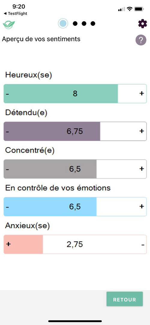 Aperçu de vos sentiments 