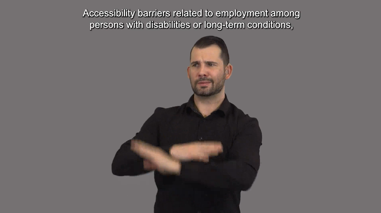 Accessibility barriers related to employment among persons with disabilities or long-term conditions, 2024