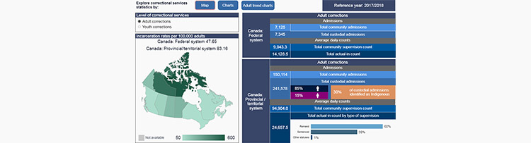 Correctional services statistics: Interactive dashboard 