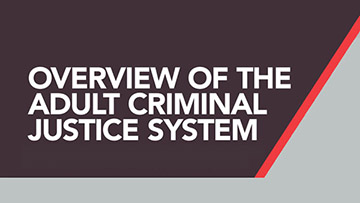 Overview of the Adult Criminal Justice System 