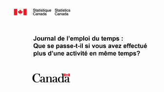 Journal de l’emploi du temps : Que se passe-t-il si vous avez effectué plus d’une activité en même temps? 