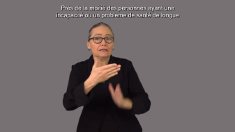 Près de la moitié des personnes ayant une incapacité ou un problème de santé de longue durée ont été confrontées à des obstacles dans le cadre de leurs activités en ligne