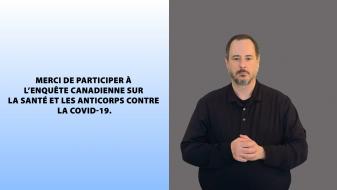 Enquête canadienne sur la santé et les anticorps contre la COVID-19